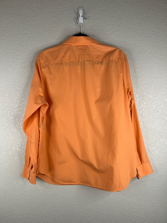 Lauren Ralph Lauren Coral 100% Cotton Button Down Long Sleeve Minimalist Top 1X - Picture 5 of 6
